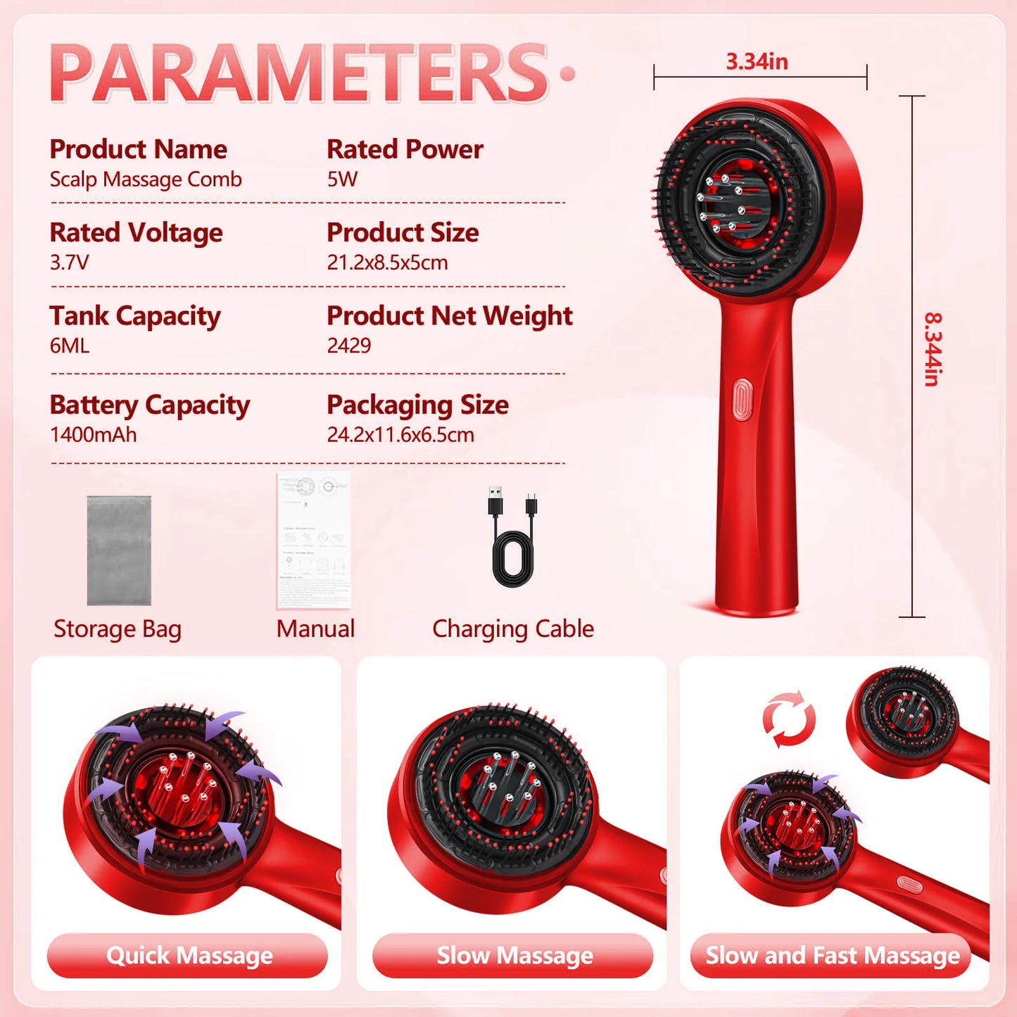 Valara LuxeScalp Pro - Electric Scalp Massager